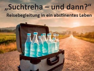 Reisekoffer mit Wasserflaschen